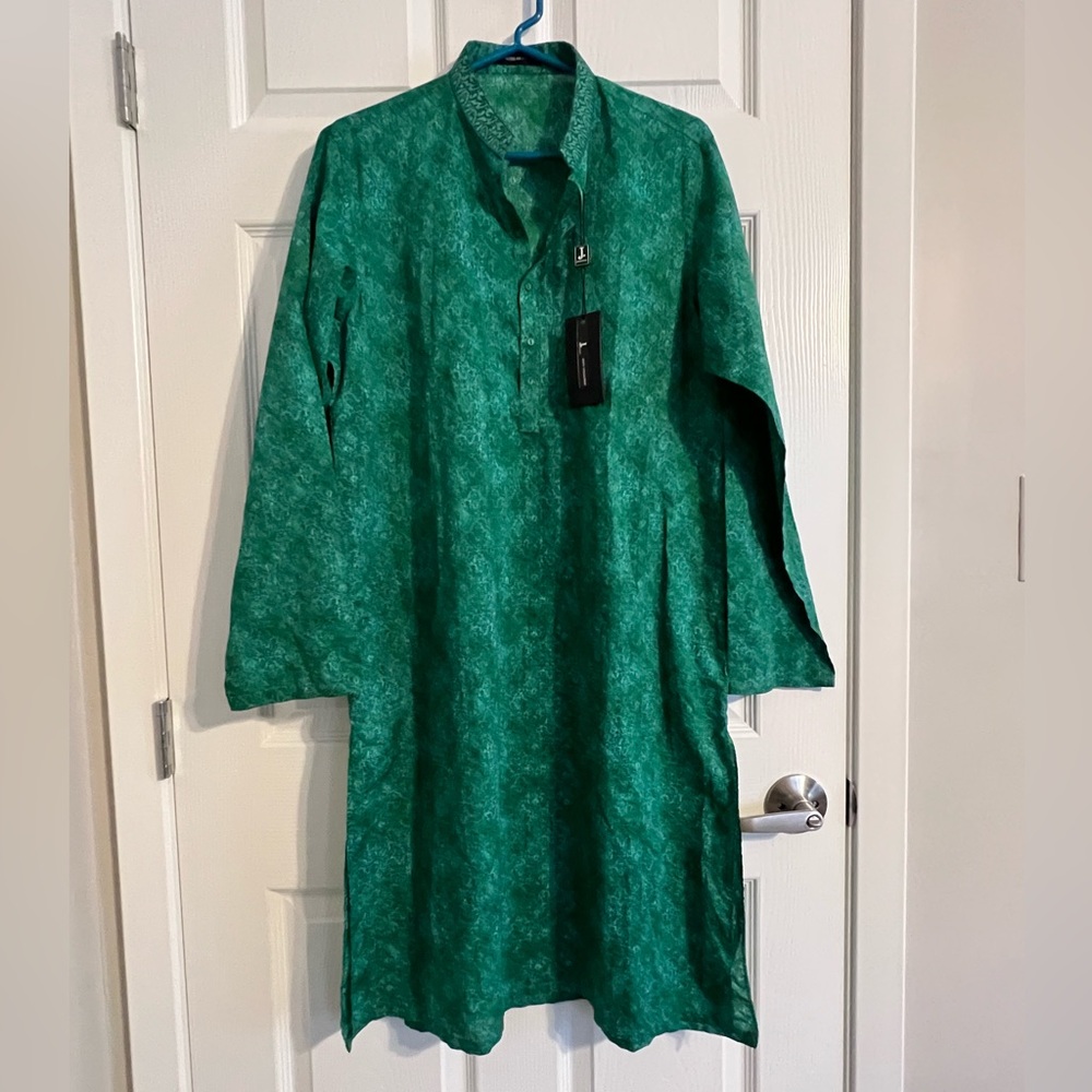 Men’s Green J. Junaid Jamshed Shalwar Kameez NWT Size small